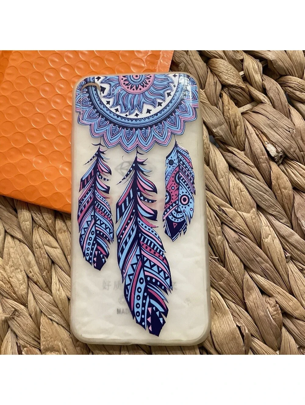 Dreamcatcher Mandala Phone Case For iPhone XS Max Boho Feather Clear Slim Cover